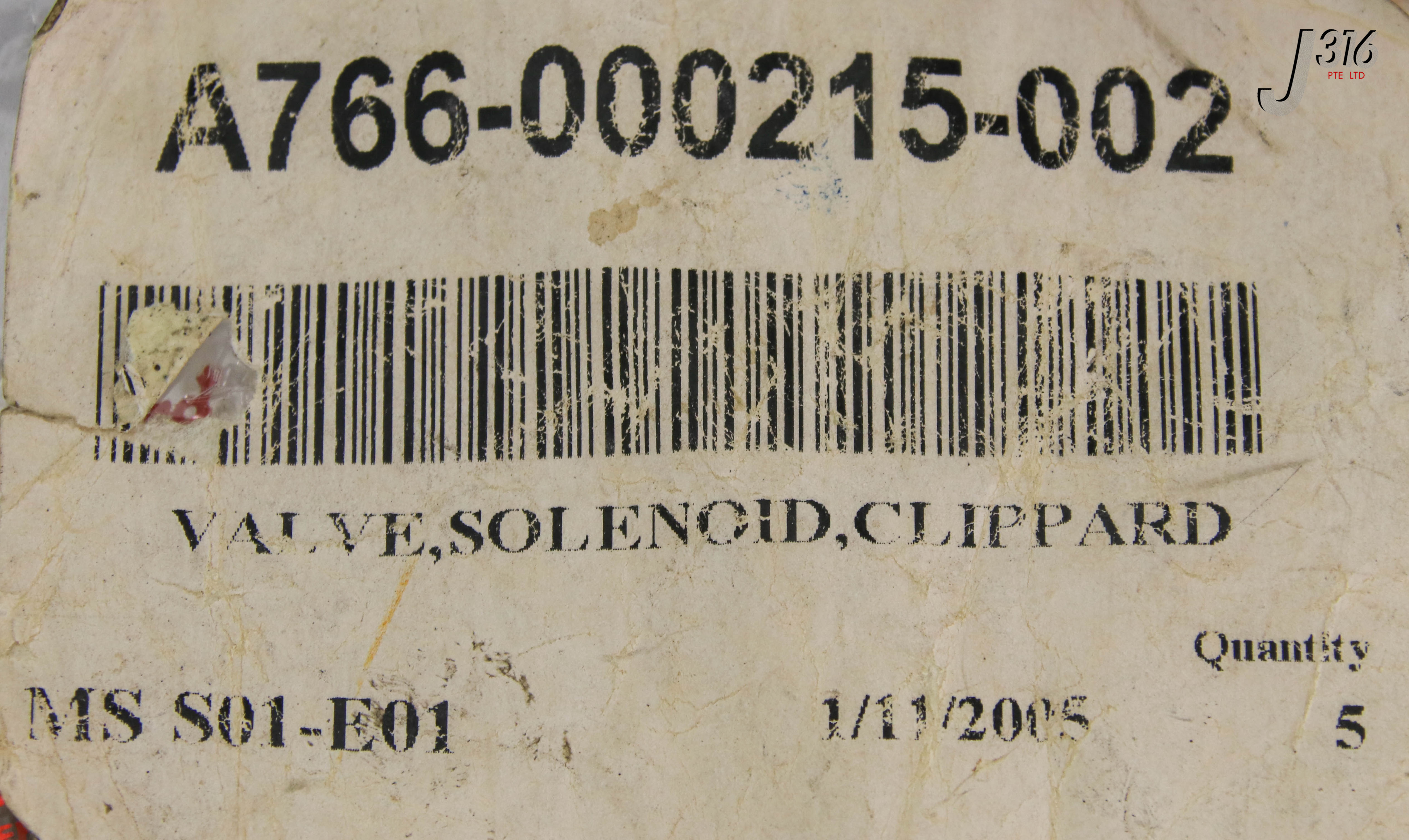 16049 CLIPPARD SOLENOID VALVE (NEW), LAM 766-000215-002 ETO-3M